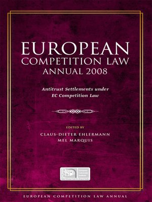 cover image of European Competition Law Annual 2008
